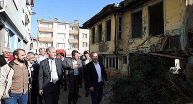 İnegöl'de metruk yapılar yıkılıyor