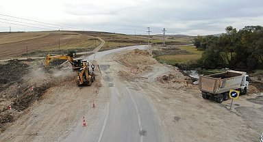 İnönü'deki köprü yenileme çalışmasında sona yaklaşıldı
