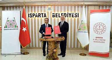 Isparta Belediyesi ile Milli Eğitim Müdürlüğü arasında iş birliği protokolü