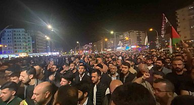 İsrail'in Gazze'deki hastaneye saldırısı Güneydoğu'da protesto edildi