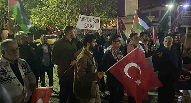 İsrail'in Gazze'ye yaptığı saldırılar protesto edildi