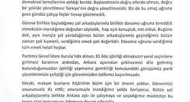 İYİ Parti Ankara İl Başkanı Faruk Köylüoğlu istifa etti