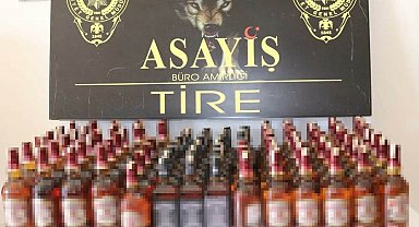 İzmir'de sahte bandrolle alkol satışı yapılan adrese baskın