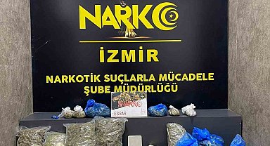 İzmir'in 2 ilçesinde kilolarca esrar ele geçirildi