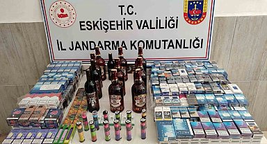 Jandarma tarafından kaçak sigara ve alkol operasyonu düzenlendi