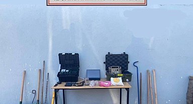 Kaçak kazı için dev hazırlık yapmışlar: Jandarma suçüstü yakaladı