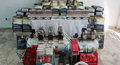 Kaçak sigara operasyonunda 78 bin adet tütün doldurulmuş makaron ele geçirildi