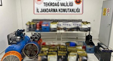 Kaçak sigaraya dev operasyon: 800 bin liralık malzeme bulundu