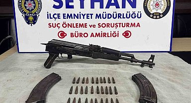 Kadının pazar arabasından uzun namlulu silah çıktı