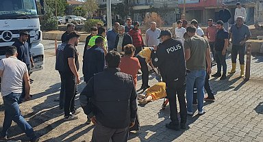 Kamyonun çarptığı yaya ağır yaralandı