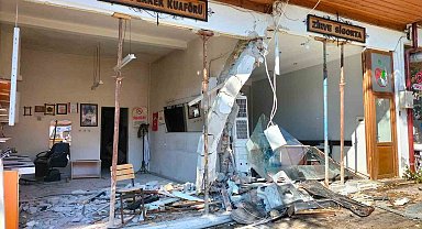 Kamyonun freni patladı, facianın eşiğinden dönüldü