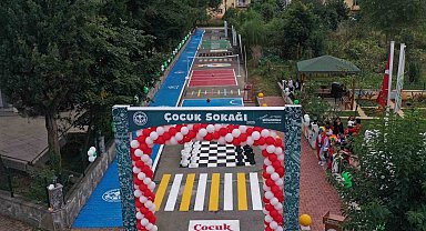 Karadeniz'in ilk 'Çocuk Sokağı' Giresun'da açıldı
