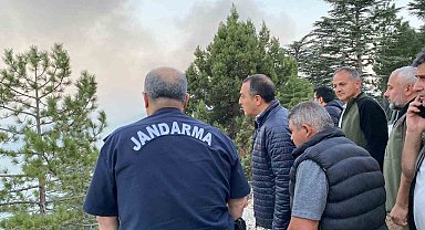 Karanlıkdere Kanyonu'ndaki yangına müdahale sürüyor