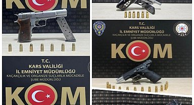 Kars'ta 9 silah ele geçirildi