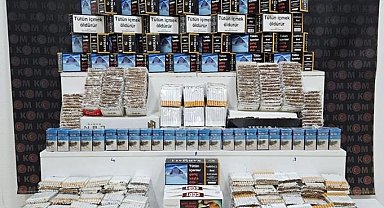 Kars'ta polis kaçak tütün mamulleri ele geçirdi