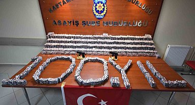 Kastamonu'da kolilenmiş halde 67 bin adet uyuşturucu hap yakalandı