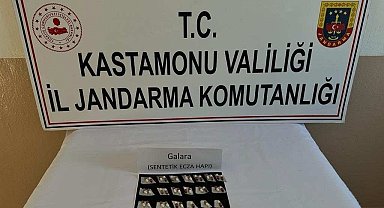 Kastamonu'da sentetik ecza hap ele geçirildi