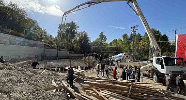 Kastamonu'da Yürekveren Köyü Camisi'nin temeli düzenlenen törenle atıldı