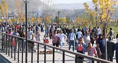 Kayseri, Recep Tayyip Erdoğan Millet Bahçesi'ne akın ediyor