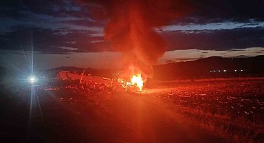 Kaza sonrası binlerce tavuk yanarak telef oldu