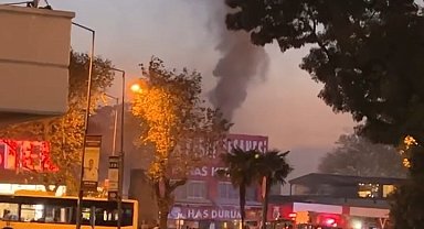 Kebapçıda korkutan yangın