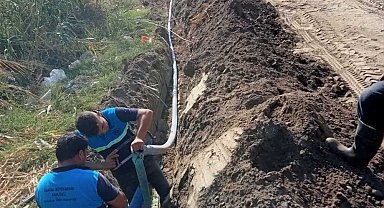 Keli Mahallesi'ndeki yeni yerleşim alanlarına içme suyu hattı