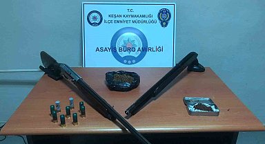 Keşan'da uyuşturucu operasyonu