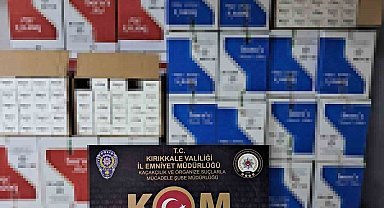 Kırıkkale'de 1 milyon 800 bin adet makaron ele geçirildi