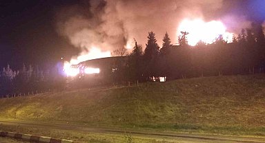 Kırklareli'nde fabrika yangını