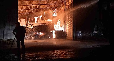 Kırklareli'ndeki fabrika yangınına müdahale sürüyor