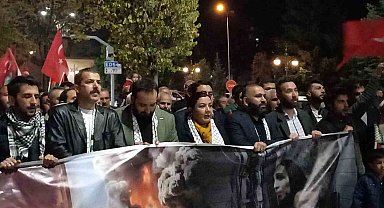 Kırşehir'de Filistin'e destek yürüyüşü