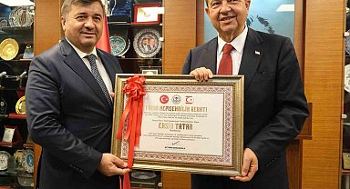 KKTC Cumhurbaşkanı Tatar Giresun'un fahri hemşehrisi oldu