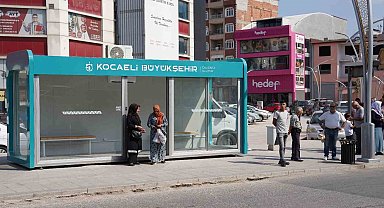 Klimalı duraklar Kocaelililerin hizmetinde