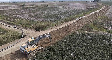 Koçarlı Bağarası Sulaması 2. Kısım yapım işi sürüyor