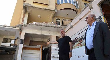 Komşular arasında 'ağır hasarlı', 'az hasarlı' tartışması sonunda bina için yıkım kararı verildi