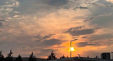 Konteyner kentte güneşin batışı böyle görüldü