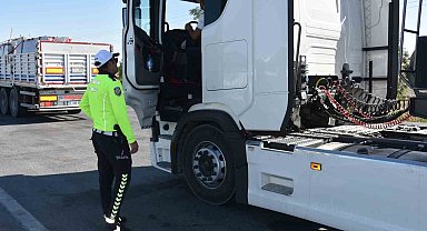 Konya'da bin 776 ağır vasıta araç tek tek denetlendi