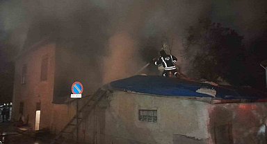 Konya'da ev yangını