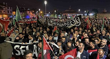 Konya'da İsrail'e tepki