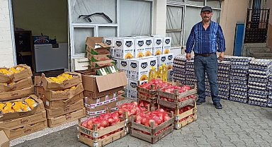 Köy muhtarından vatandaşlara hediye