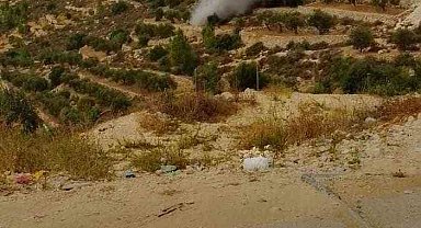 Kudüs'te boş araziye roket düştü