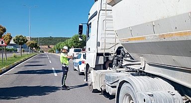 Kurallara uymayan hafriyat yüklü araçlara ceza yağdı