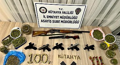 Kütahya'da darp ve silahla tehdit olayına karışan 8 kişi gözaltına alındı