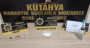 Kütahya'da şüphe üzerine durdurulan araçta uyuşturucu ele geçirildi