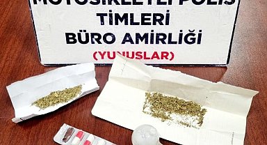 Kütahya'da Yunus Timleri bir araçta uyuşturucu ele geçirdi