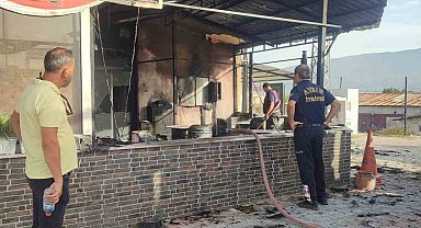 Kuyucak'ta işyeri yangını ucuz atlatıldı