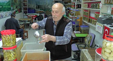 Lezzetli turşunun sırrı 'kaya tuzu'