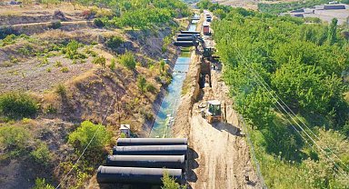 Malatya İçmesuyu isale hattında çalışmalar devam ediyor