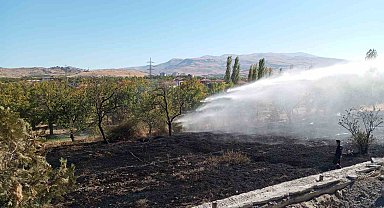 Malatya'da bahçe yangını
