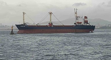Maltepe'de kuru yük gemisi karaya oturdu